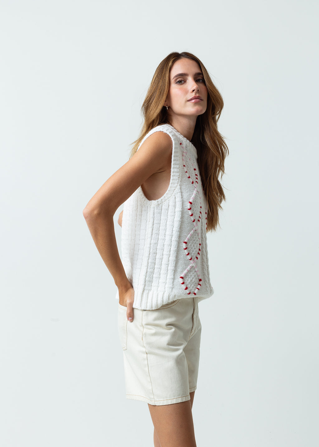 Camisa tejida manga sisa - Crudo 14_581G002_CRU111001_6