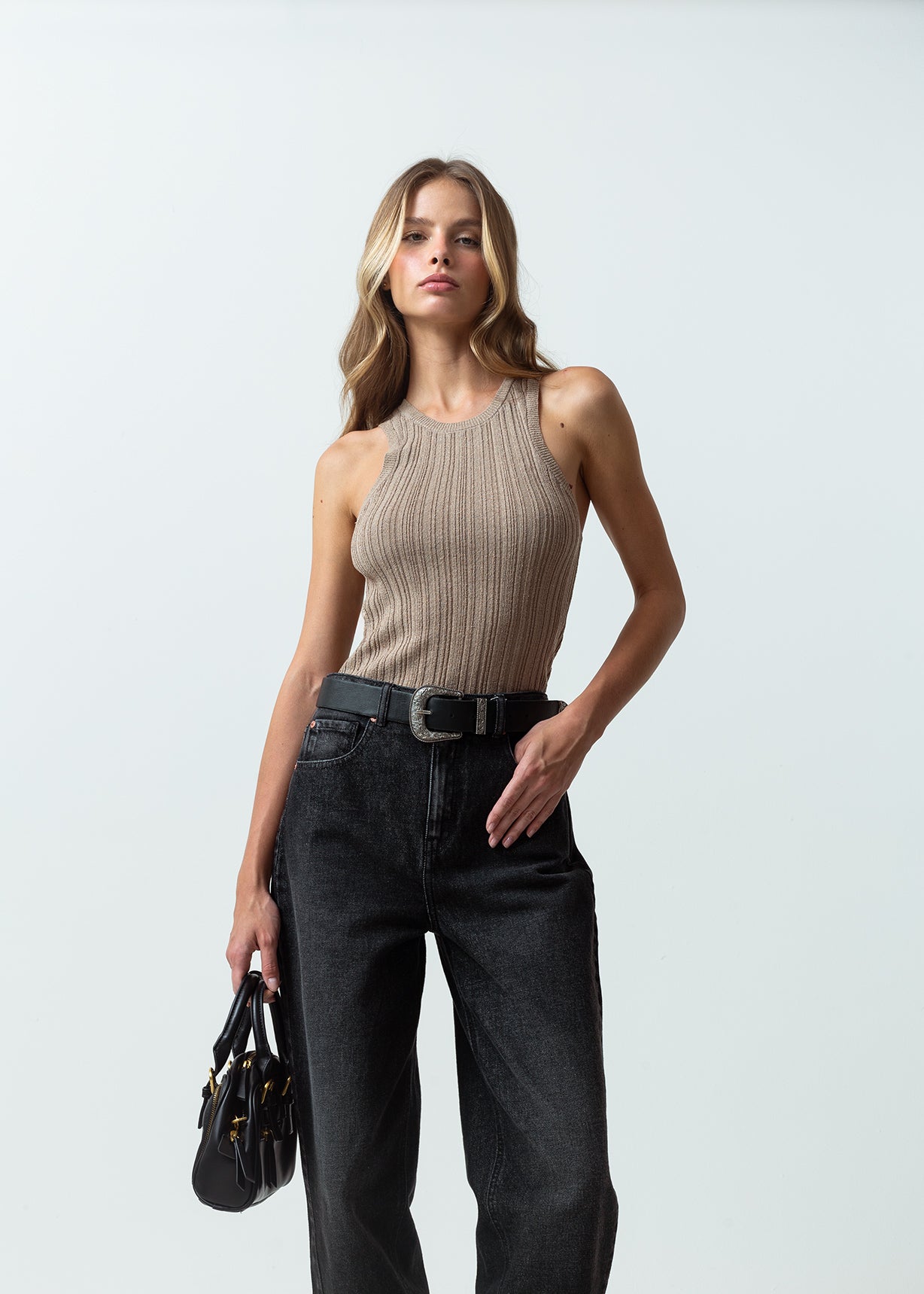 Camiseta tejida - Beige 14_582G008_BEI161104_7