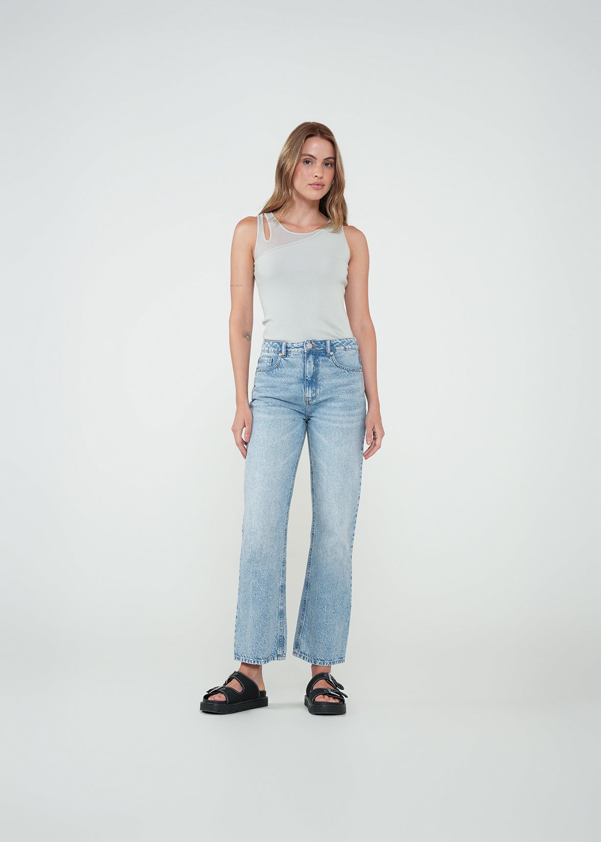 Camiseta con transparencia - Gris 14_582H004_GRI144804_3