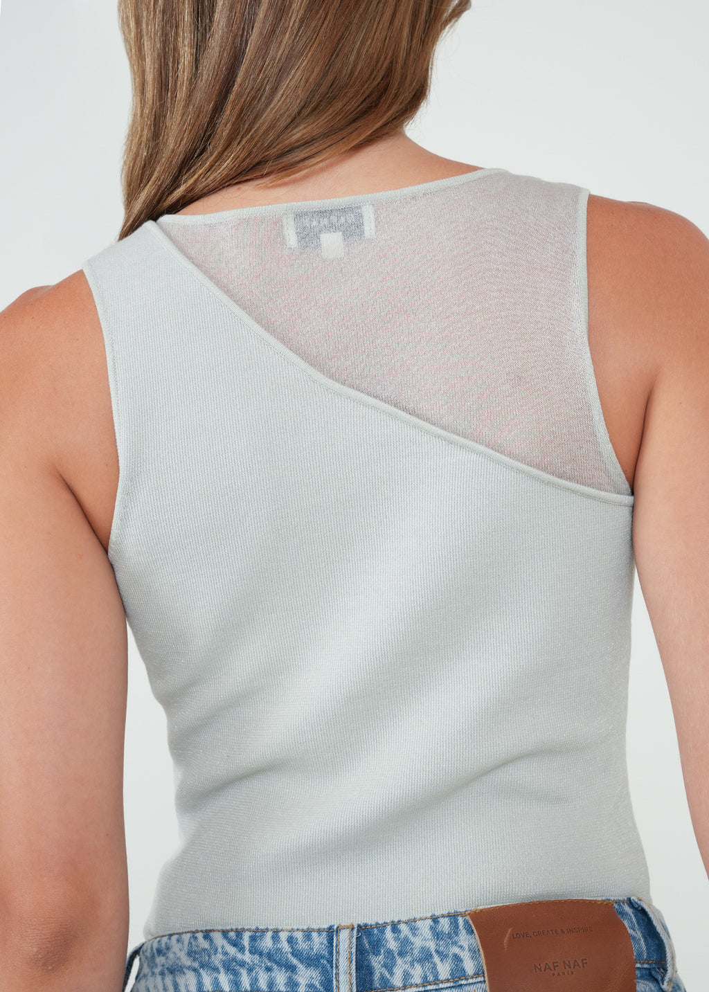 Camiseta con transparencia - Gris 14_582H004_GRI144804_6