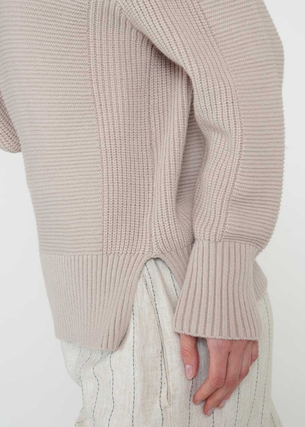 Buzo tejido de cuello alto - Gris 14_582H006_GRI154503_6