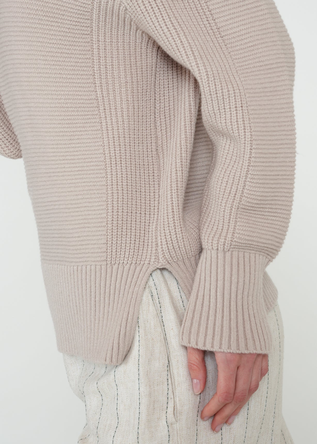 Buzo tejido de cuello alto - Gris 14_582H006_GRI154503_6