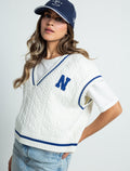 Camiseta tejida manga corta - Crudo 14_583F006_CRU111001_0