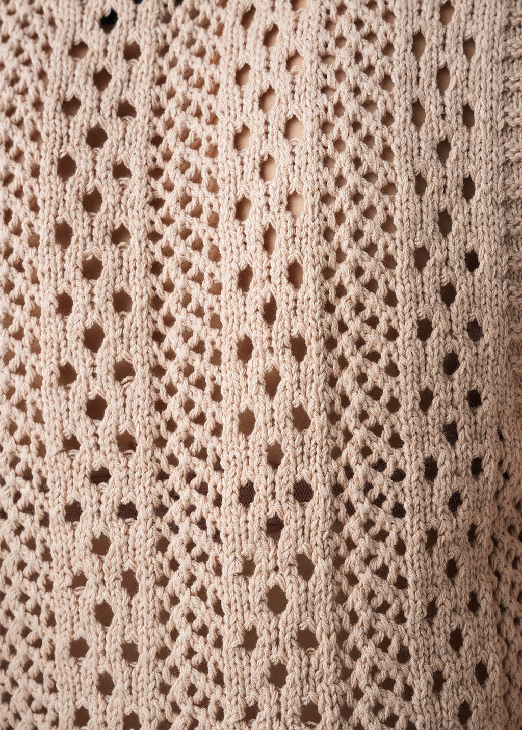 Chaleco tejido con cuello en V - Beige 14_583G090_BEI161212_6