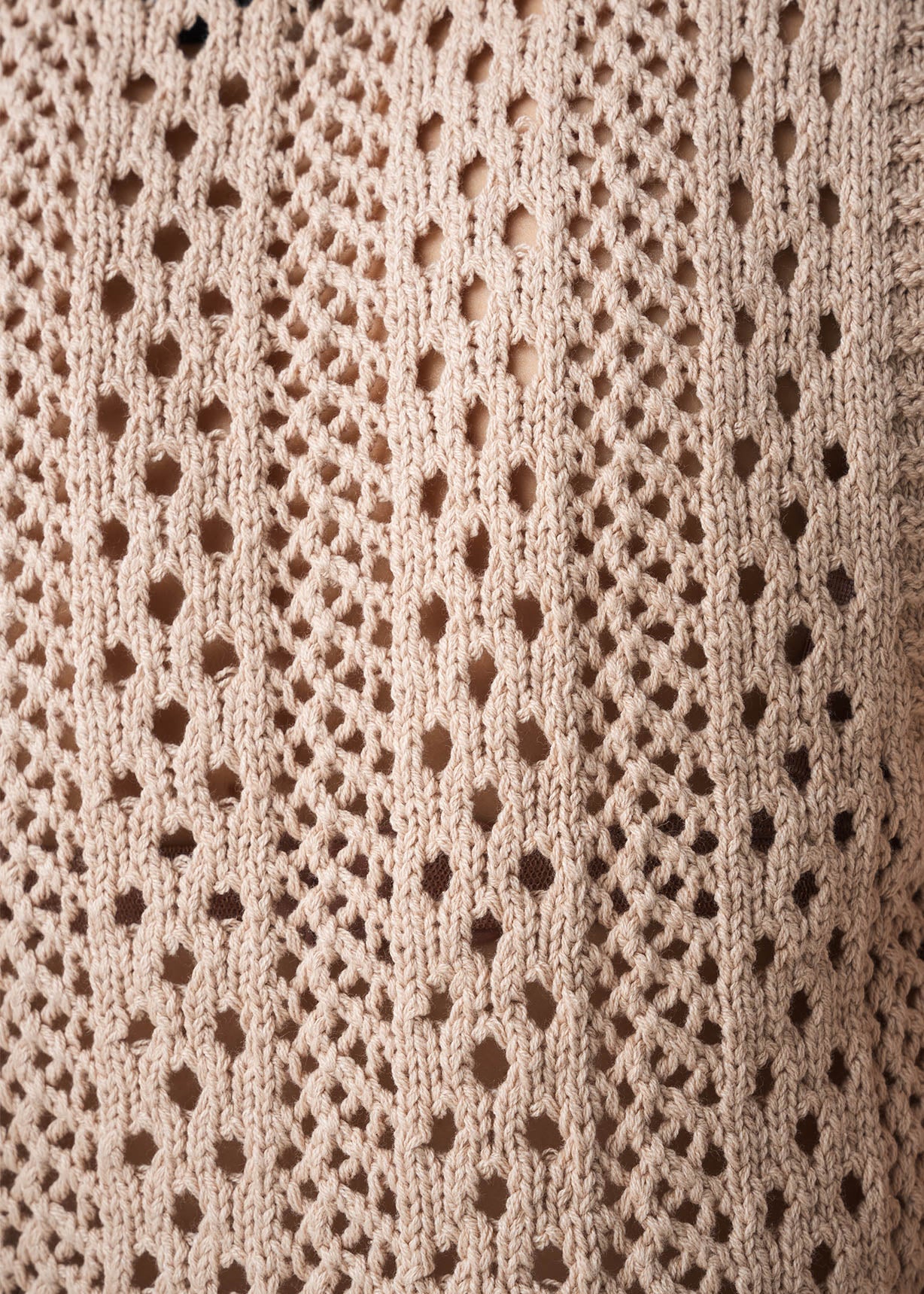 Chaleco tejido con cuello en V - Beige 14_583G090_BEI161212_6