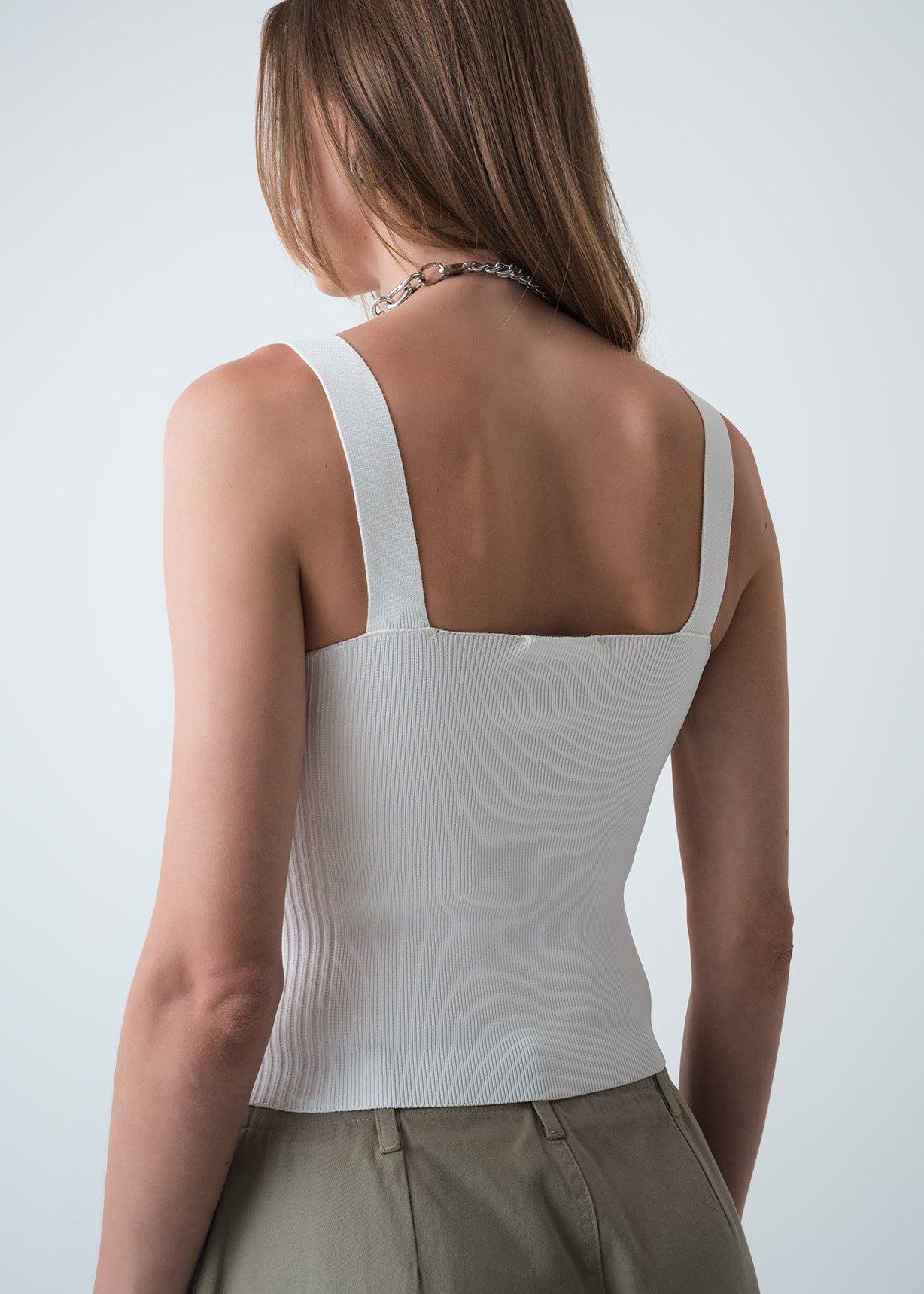Camiseta tejida de tiras - Crudo 14_589G008_CRU111001_7