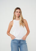 Camiseta slim tiras cuello redondo - Crudo 14_700G501_CRU111001_0