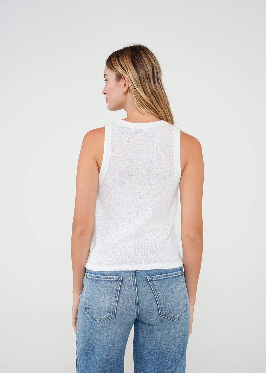 Camiseta slim tiras cuello redondo - Crudo 14_700G501_CRU111001_5
