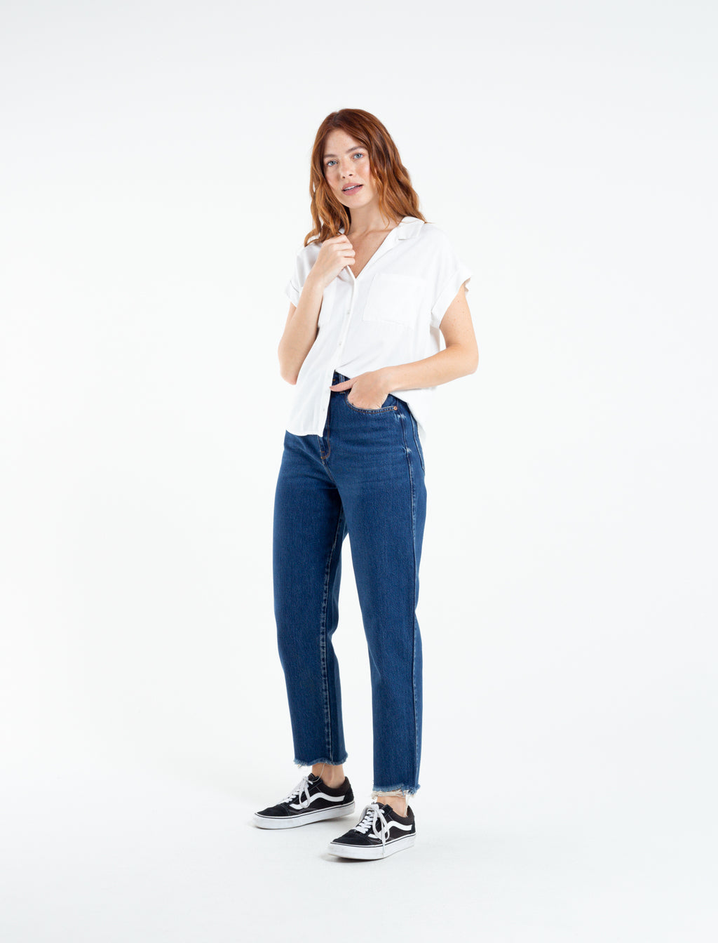 Camisa para mujer manga corta Martina infaltable - Crudo 14_710C508_A00948_8