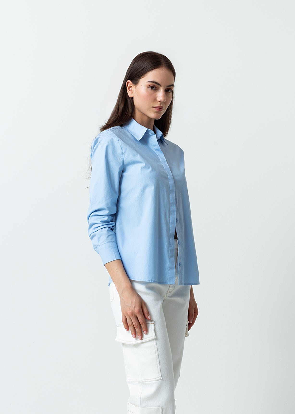 Camisa clásica manga larga - Azul 14_710E517_AZU154030_3