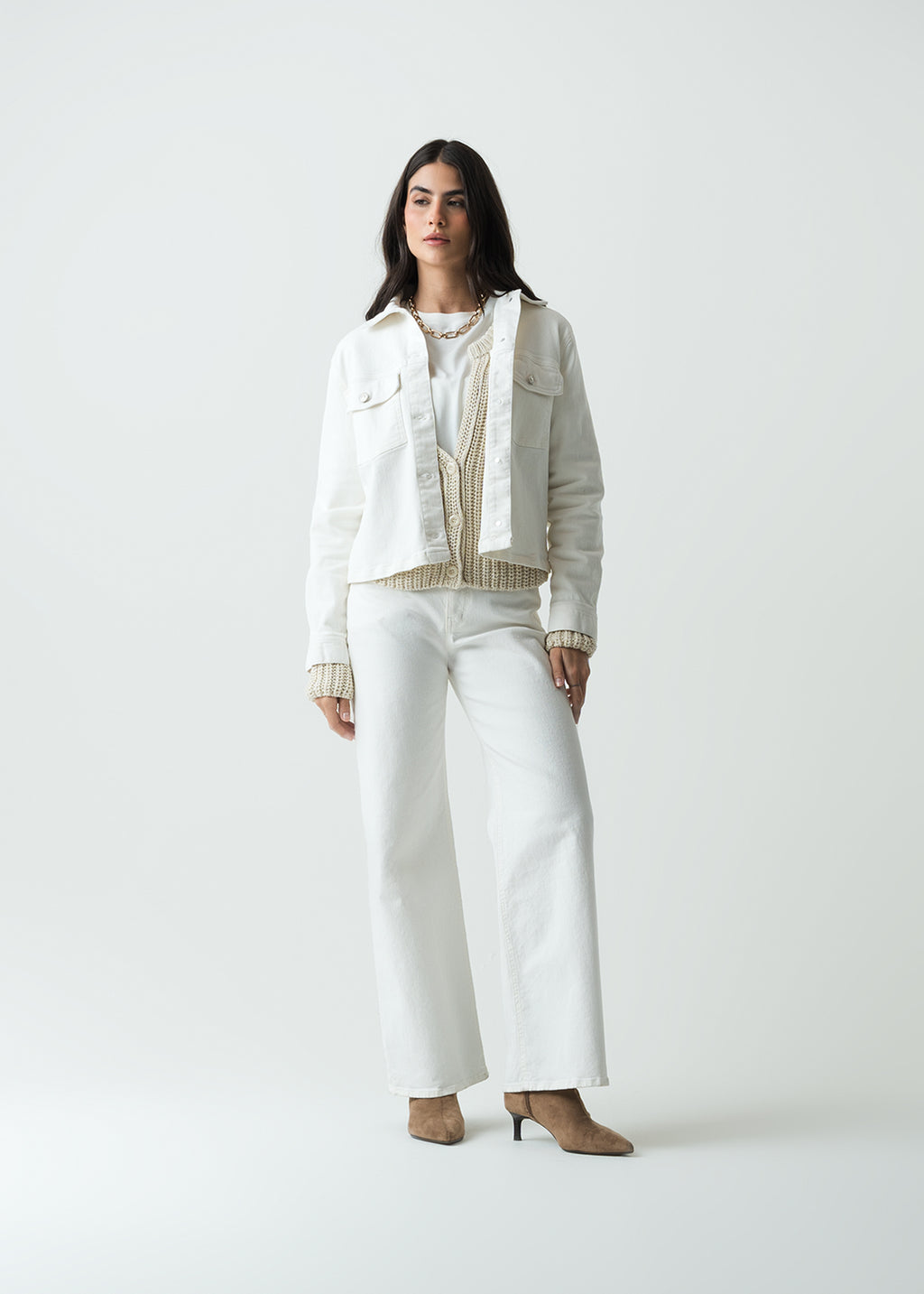 Chaqueta tipo Trucker en white denim - Crudo 14_720G503_CRU111001_3