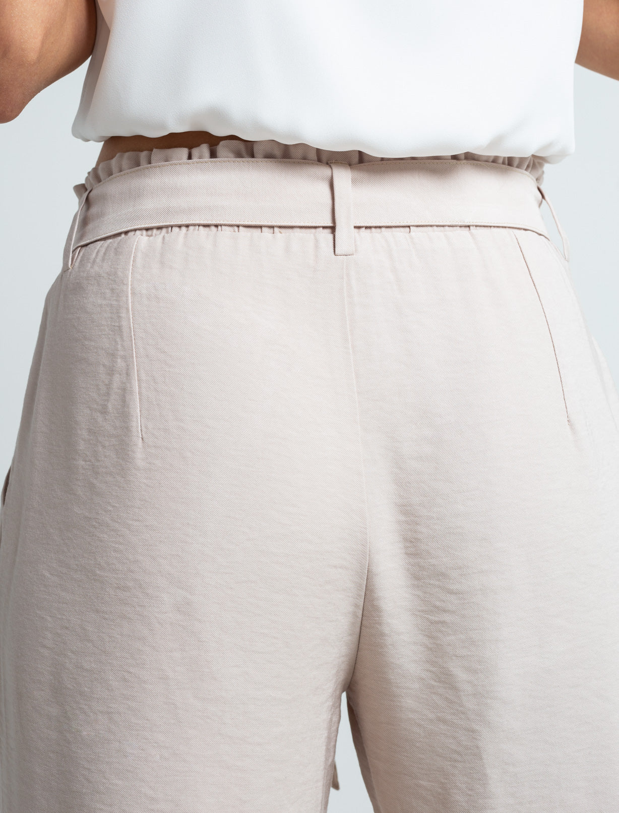 Pantalón con cinturón ajustable - Beige 14_730E503_BEI130607_8